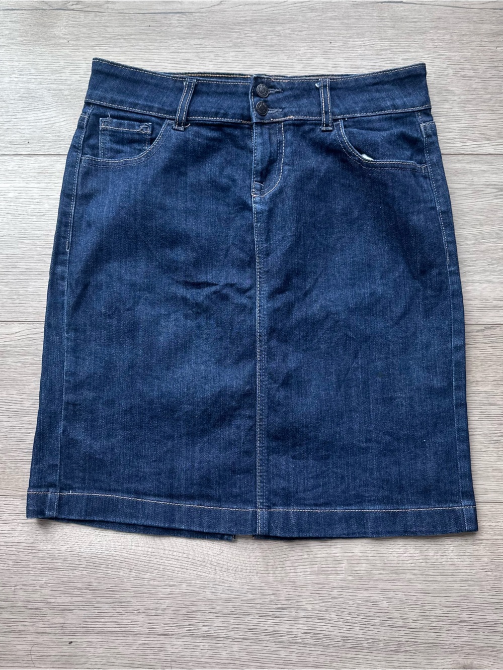 Old Navy Dark Blue Denim Pencil Skirt Size 2